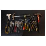 wrenches screwdrivers hammers large assortment