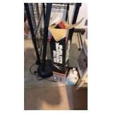 albin r pro 7500 photographic black tripod, inbox & vintage reading light