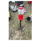 coin operated candy dispersement machine stand