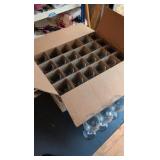 29 glasses round wine