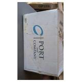 box of Port authority clothing