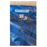 box of button-up cotton shirts