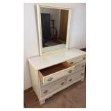 wooden dresser with mirror