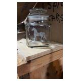 Box of eight glass spice jars