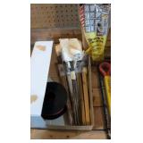 catch all anchor spikes, paint brushes, plumbing connector, yard flakes and more