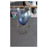 Large box of wine glasses