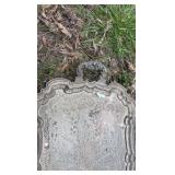 Metal serving tray
