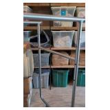 rolling hanging system contents not included. just the rack