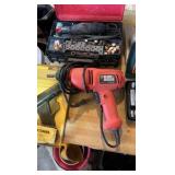 Mixed Power Tool & Socket Set Lot – Black & Decker Drill, Dremel, Stapler, Glue Gun & More