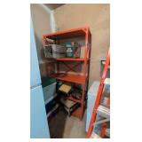 Orange shelf contents not included