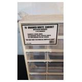 15 drawer white cabinet still in wrapping new