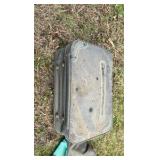 A lot of vintage duffel bags and suitcases
