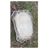 Metal serving tray