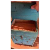 miniature dresser, contents Unknown