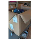 box of sweatshirts