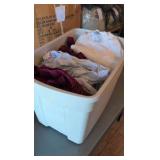 box of t-shirts and sweatshirts