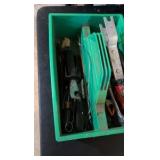 Tote and assortment of tools