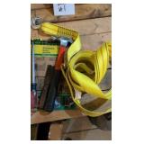 catch all masonry hand tools sandpaper and ratchet strap tie down
