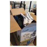 box of new ladies Port authority button-up collared shirts