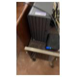 desktop computer lot including monitor, peripherals, pc, and printer