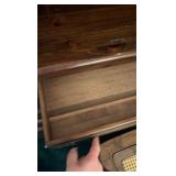 vintage wooden desk and chair