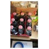 vintage coca-cola bottles, 12 bottles in total