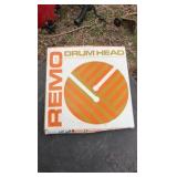series of drum cases, Mike stand and Remo drumhead