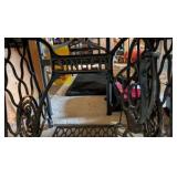 vintage singer sewing machine table