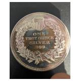 Native American Headdress 1 Oz .999 Fine Silver Round