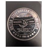 United Steelworkers of America 1 Oz .999 Fine Silver Round - Local Union 7044