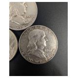 Franklin Half Dollars - 1951, 1959 & 1961 Dates