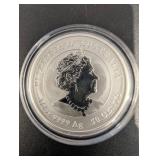 Australia 50 Cents 1/2 Ounce Silver Elizabeth II 2020 Coin in Capsule