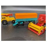 Lesney Matchbox Trucks Assorted Lot - Crane Carrier, Container & Harvester