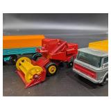 Lesney Matchbox Trucks Assorted Lot - Crane Carrier, Container & Harvester