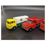 Lesney Matchbox Petrol Tanker & Assorted Trucks - Made in England