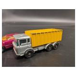 Assorted Die-Cast Airport Rescue Trucks - Red, Green, Grey & Yellow Vehicles