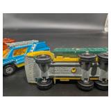 Matchbox Diecast Vehicles Lot - Esso Extra Petrol Bus, Police Car, Stake Truck (Lot of 6)