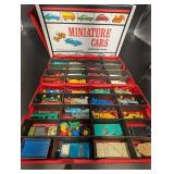 Matchbox Lesney Die-Cast Miniature Cars in Red Carrying Case - BP & Esso Trucks (Assorted)
