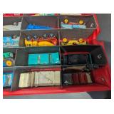 Matchbox Lesney Die-Cast Miniature Cars in Red Carrying Case - BP & Esso Trucks (Assorted)