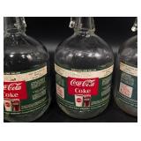 Coca-Cola One Gallon Glass Bottles - Vintage with Original Labels