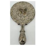 Vintage Silver Plated Vanity Set - Hand Mirror & Hair Brush & Comb