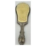 Vintage Silver Plated Vanity Set - Hand Mirror & Hair Brush & Comb