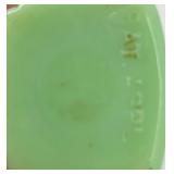 Vintage Art Deco Mckee Jadeite Green Glass Salt & Pepper Shaker Set