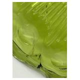 Vintage Bartlett Collins Green Glass Bowls Set of 8 - 1 Large Bowl & 7 Smaller Bowls