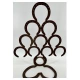 Artisan Horseshoe Christmas Tree Sculpture