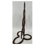 Artisan Horseshoe Christmas Tree Sculpture