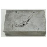 Wendell August Forge Keepsake Box with Engraved Sailboat Motif
