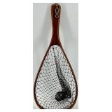 Shakespeare World Records Poster & Fish Net with Shakespear Wondereel Fishing Pole Reel