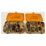 Plano Mini-Magnum Pocket Pack Fly Boxes with Handmade Flies