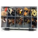 Fly Fishing Lure Assortment in Two Tackle Boxes - Fly Patterns & Streamers